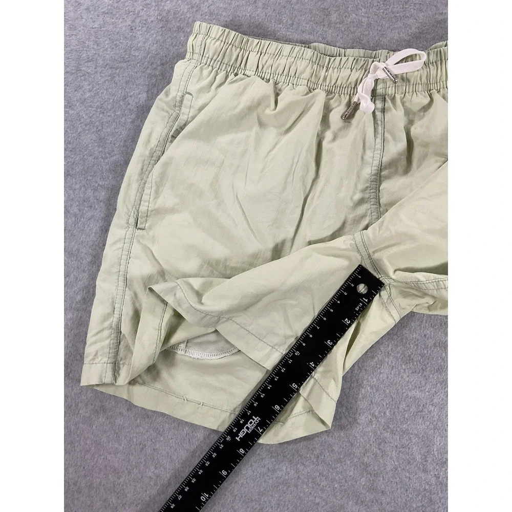 Bather Trunk Co Mens Recycled Swim Shorts Sage Green Size M Mesh Lined 2652